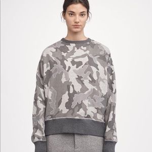 rag & bone Mesh Camo Racer Sweatshirt
